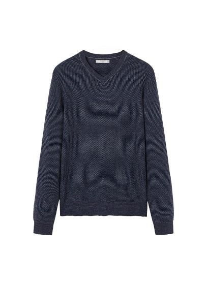 Mango Man Mango Man Structured V-neck Sweater