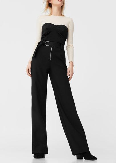 Mango Mango Buckle Suit Trousers
