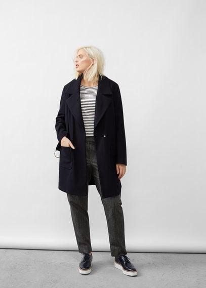 Violeta By Mango Violeta By Mango Belted Wool Coat