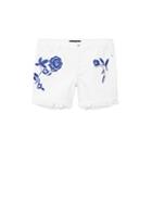 Violeta By Mango Violeta By Mango Fringed Embrodery Shorts