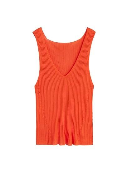 Violeta By Mango Violeta By Mango Ribbed Strap Top