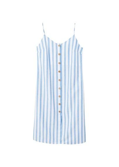 Mango Mango Floral Print Linen-blend Dress