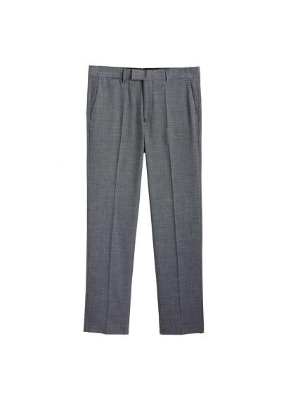 Mango Man Mango Man Micro Print Regular-fit Suit Trousers