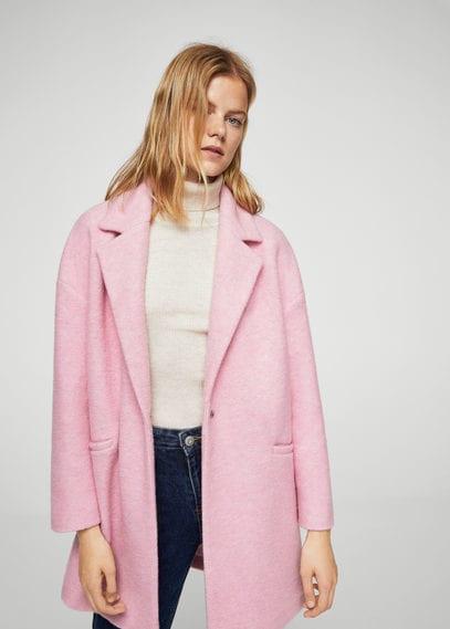Mango Mango Mohair Wool-blend Coat