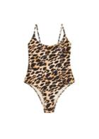 Mango Mango Leopard Print Swimsuit