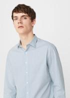 Mango Man Mango Man Slim-fit Micro Print Shirt