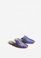 Mango Mango Link Embroidered Loafers