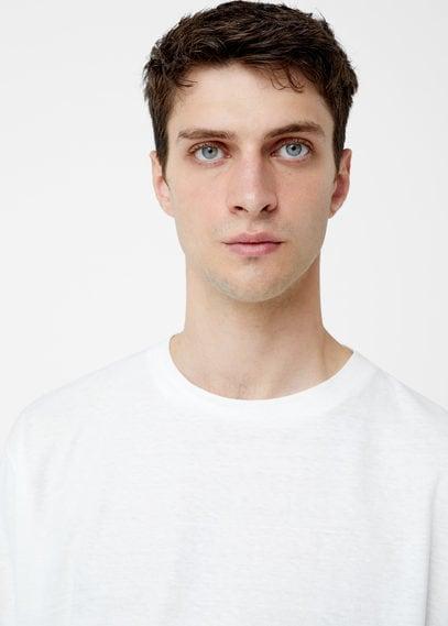 Mango Man Mango Man Flecked Cotton-blend T-shirt