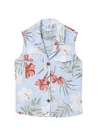 Mango Mango Floral Linen-blend Shirt