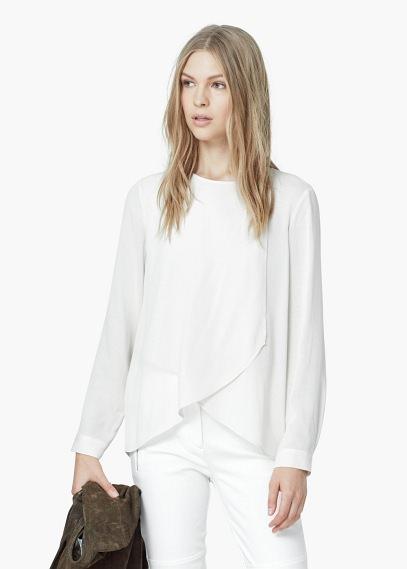Mango Mango Wrap Blouse