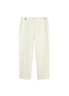 Violeta By Mango Violeta By Mango Buttons Straight-fit Trousers