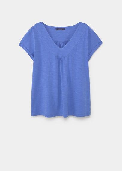 Violeta By Mango Violeta By Mango Ruched Detail T Shirt