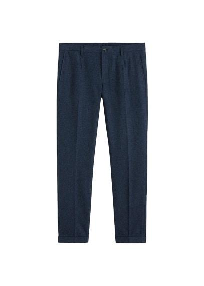Mango Man Mango Man Regular-fit Wool Trousers