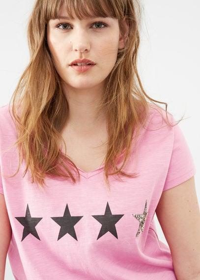 Violeta By Mango Violeta By Mango Star Flecked T Shirt