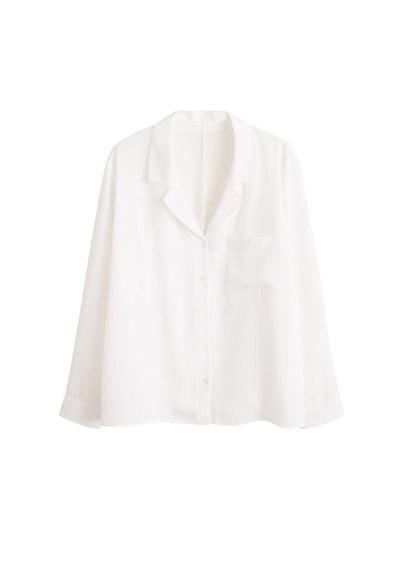 Violeta By Mango Violeta By Mango Pyjama-style Pocket Shirt