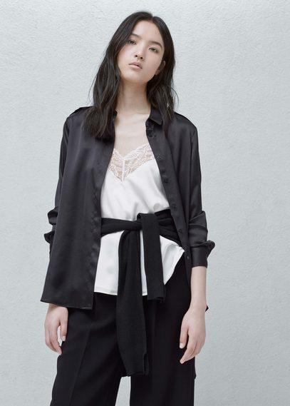 Mango Mango Satin Shirt