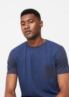 Mango Man Mango Man Slub-cotton T-shirt