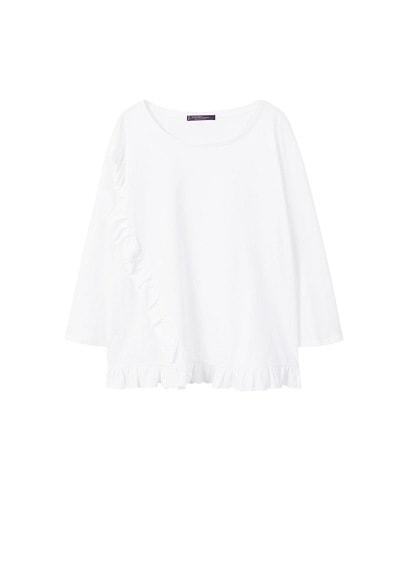 Violeta By Mango Violeta By Mango Frills Cotton T-shirt