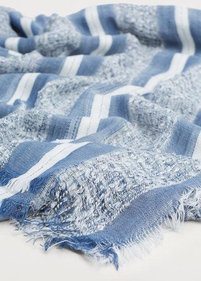 Violeta By Mango Violeta By Mango Striped Bicolor Scarf