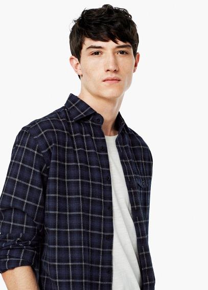 Mango Man Mango Man Slim-fit Check Flannel Shirt