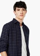 Mango Man Mango Man Slim-fit Check Flannel Shirt
