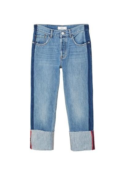 Mango Mango Turn-up Hem Straight Jeans