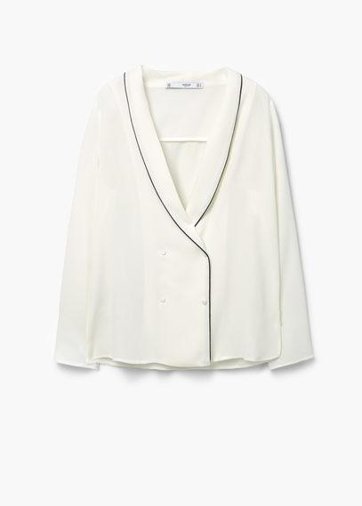 Mango Mango Double Breasted Blouse