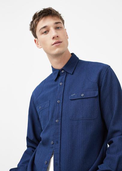 Mango Man Mango Man Regular-fit Striped Cotton Shirt