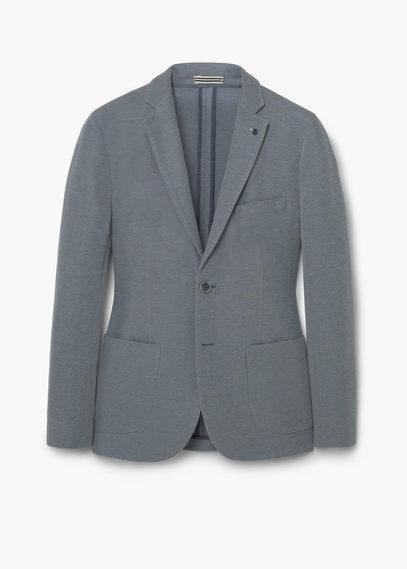 Mango Man Mango Man Unstructured Piqu Blazer