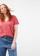 Violeta By Mango Violeta By Mango Slub-cotton T-shirt