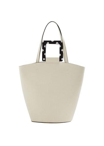 Mango Mango Polka-dot Handles Shopper Bag