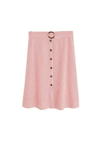 Violeta By Mango Violeta By Mango Textured Striped Skirt