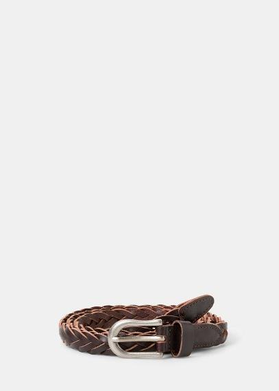 Violeta By Mango Violeta By Mango Braided Leather Belt