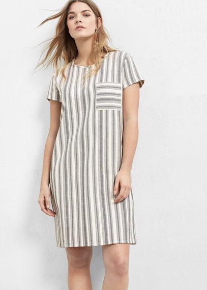 Violeta By Mango Violeta By Mango Striped Cotton Dress
