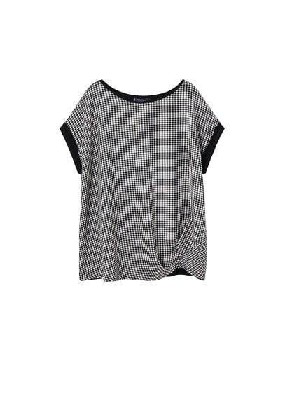 Violeta By Mango Violeta By Mango Gingham Check T-shirt