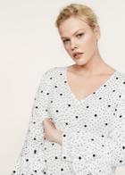 Violeta By Mango Violeta By Mango Ruffles Polka Dot Blouse