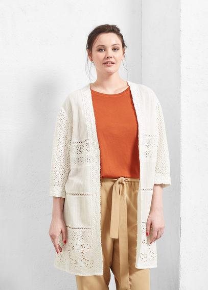Violeta By Mango Violeta By Mango Openwork Cotton Jacket