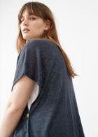 Violeta By Mango Violeta By Mango Side Slit Poncho