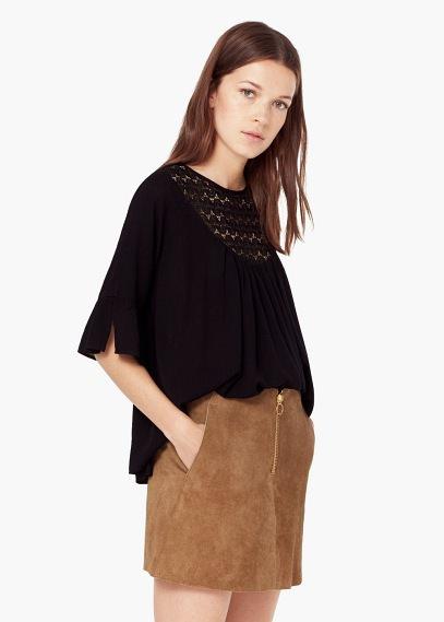 Mango Mango Blonda Panel Blouse
