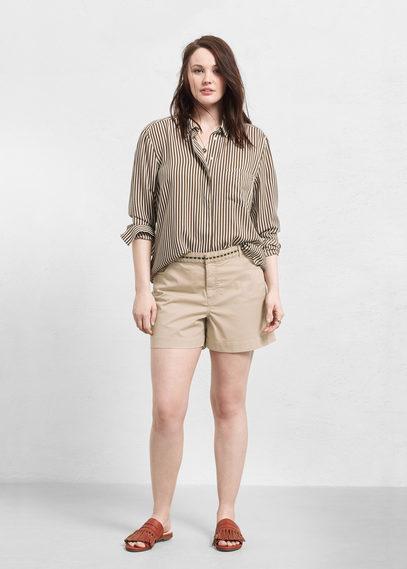 Violeta By Mango Violeta By Mango Embroidered Cotton Shorts