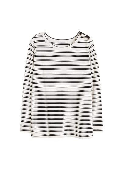 Violeta By Mango Violeta By Mango Striped Rib T-shirt