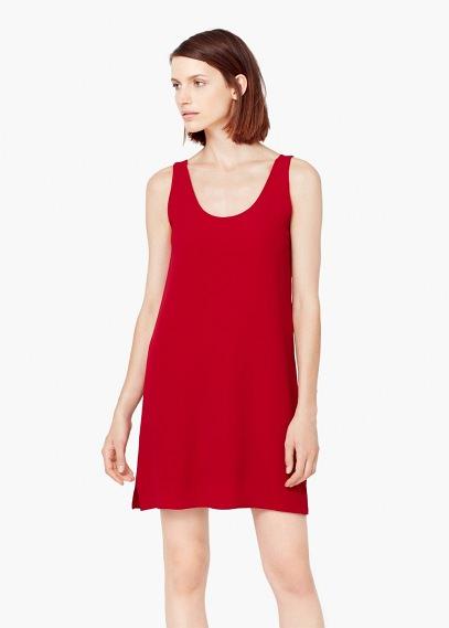 Mango Mango Textured Shift Dress