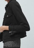Mango Black Denim Jacket