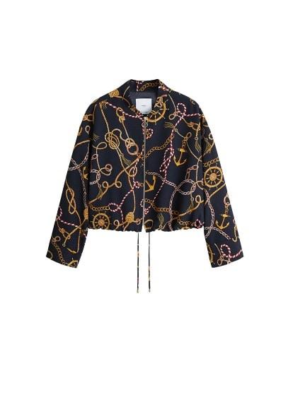 Mango Mango Chain Print Jacket