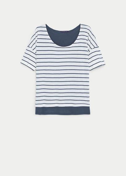 Violeta By Mango Violeta By Mango Striped Cotton T Shirt