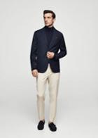 Mango Man Mango Man Slim-fit Wool-blend Pinstripe Blazer
