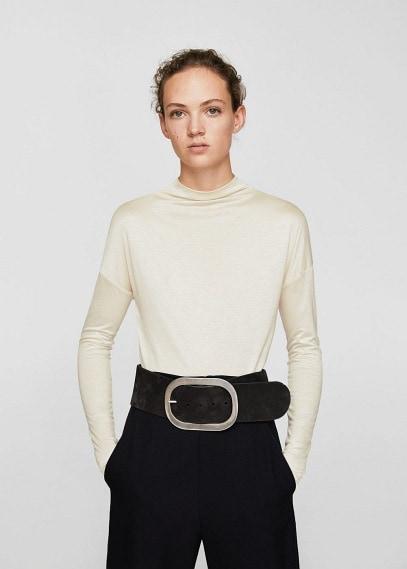 Mango Mango High Collar T-shirt