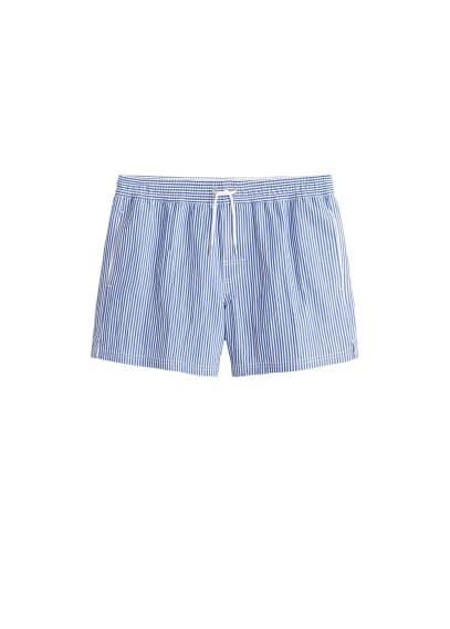 Mango Man Mango Man Blue Seersucker Swimsuit