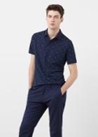 Mango Man Mango Man Polka-dot Piqu Polo Shirt