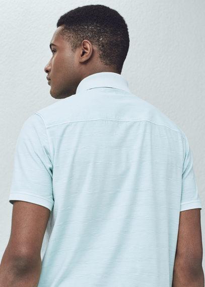 Mango Man Mango Man Slim-fit Contrast Panels Polo Shirt